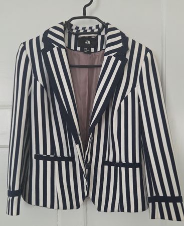 H&M gestreifter Blazer – Grösse 38