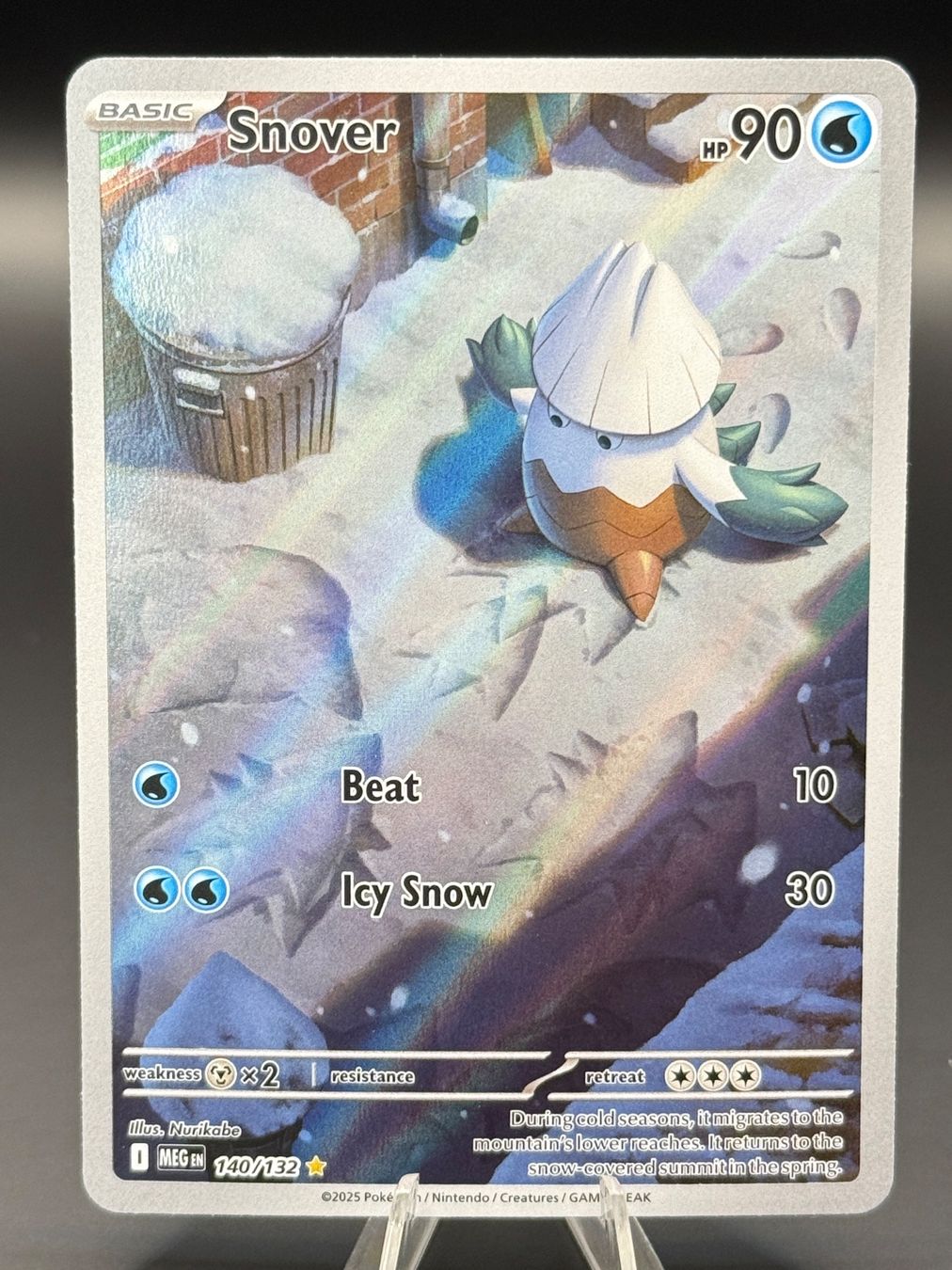 Pokémon Carte collezionabili: Snover 140/132 EN Mega Evolution – Nuovo (secondo la descrizione) da Langenthal venduto da TheCrib