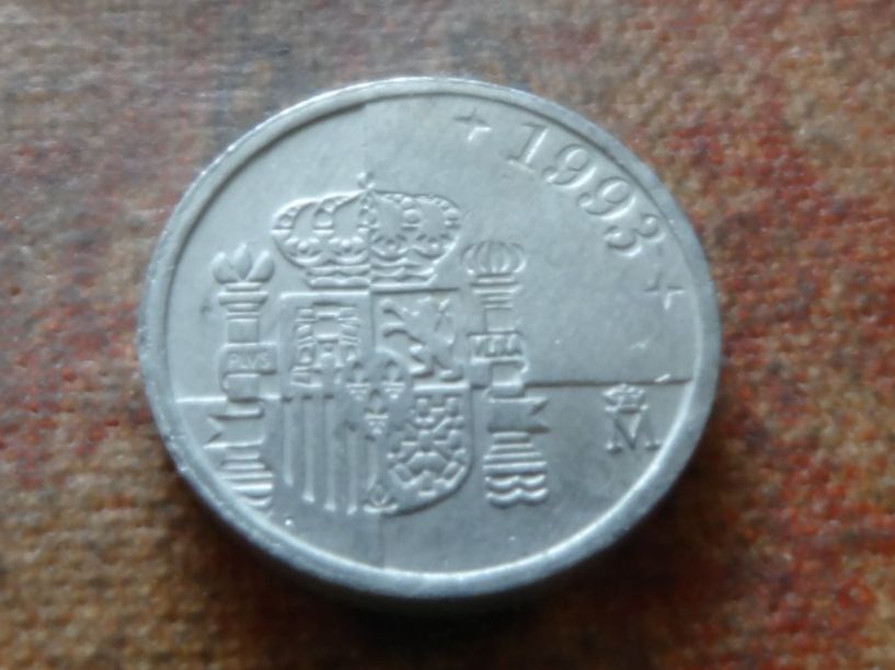 Alle Münzen: ESPAGNE  1 Pesetas  1993 – Gebraucht aus Romanel-sur-Lausanne von Swift13