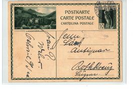 Ganzsache Postkarte PK 125 - Langenbruck