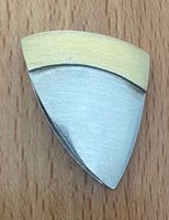 Schmuck - Anhänger für Collier - Silber mit vergoldeten Teil