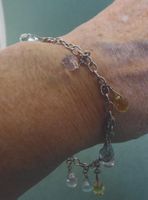 Armband 925 Silber wir gehen von synthetischen Steinen aus
