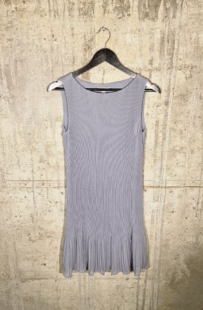 Sommerliches, hellblaues Kleid mit Plissee-Effekt, Grösse S
