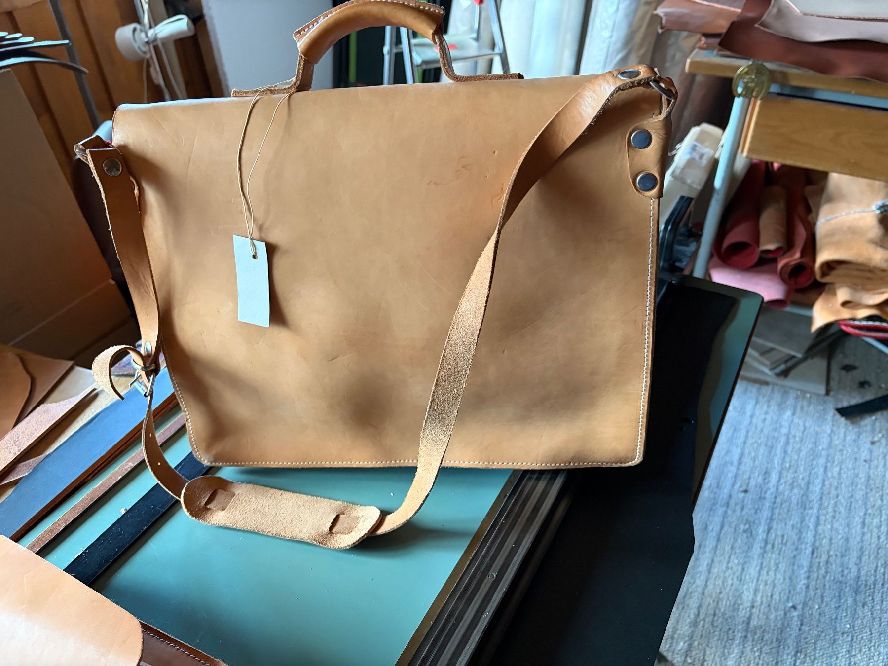 Valigie & Borse: Leder Mappe-Tasche  NEU – Usato da Grünen venduto da kanti1210 1