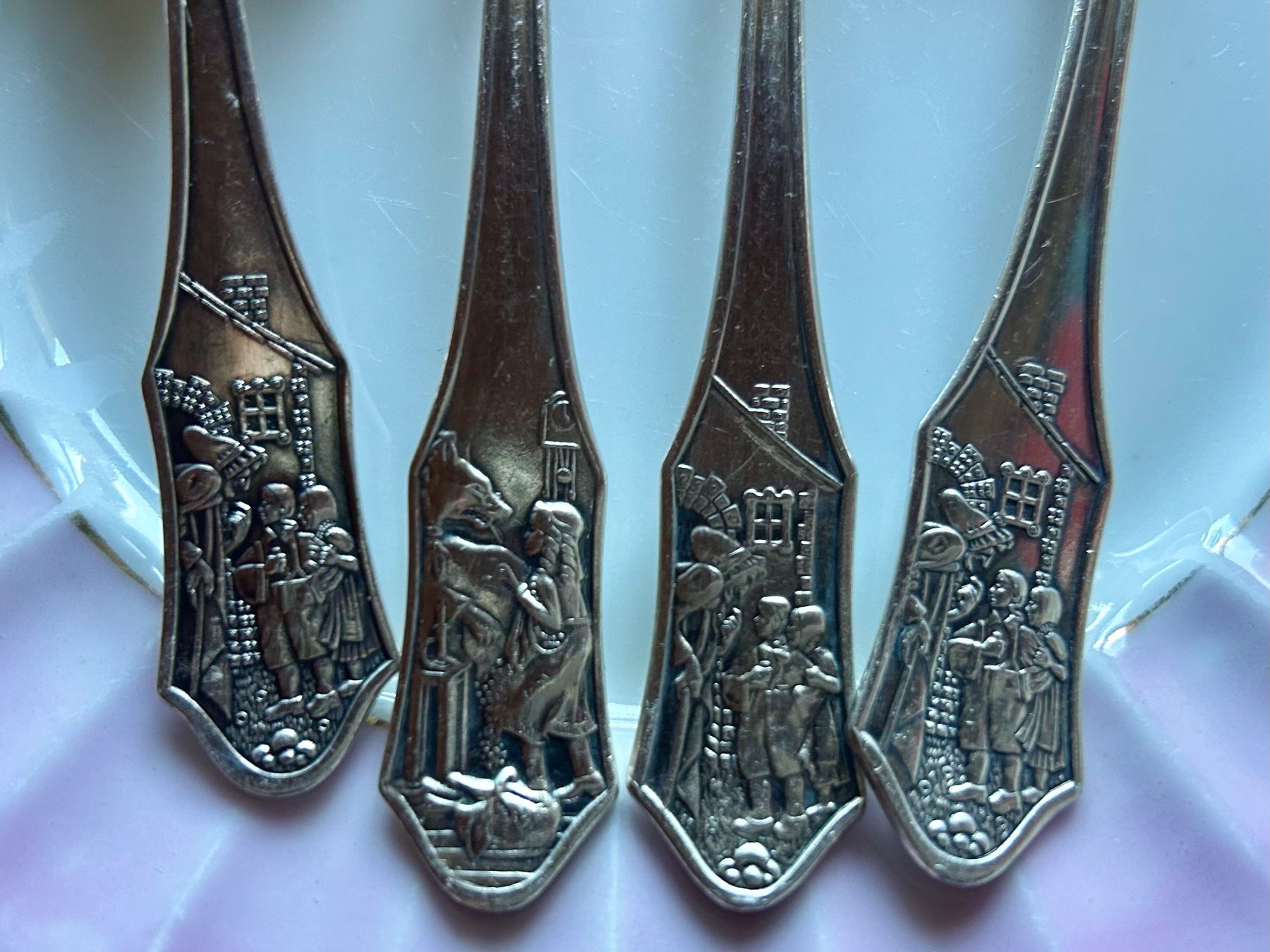 Berndorf Set di posate: Kinderbesteck-Set Silber, Märchenmotiv, , 4-teilig – Usato da Degersheim venduto da Pinguin040 2