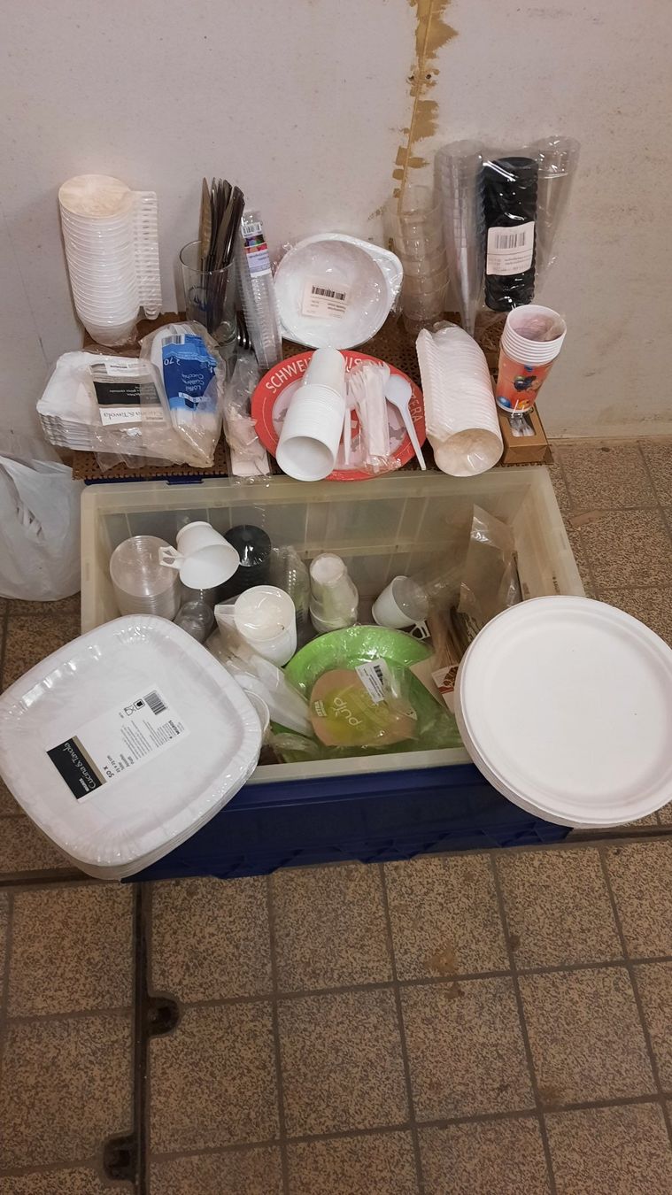 Set di piatti: Einweggeschirr – Nuovo e nell'imballaggio originale da Kilchberg ZH venduto da Ernzi47