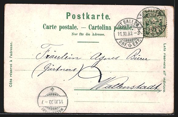 Cartes postales: Litho Basel, St. Elisabethkirche, Gesch – D'occasion à Berlin par bartko-reher 1