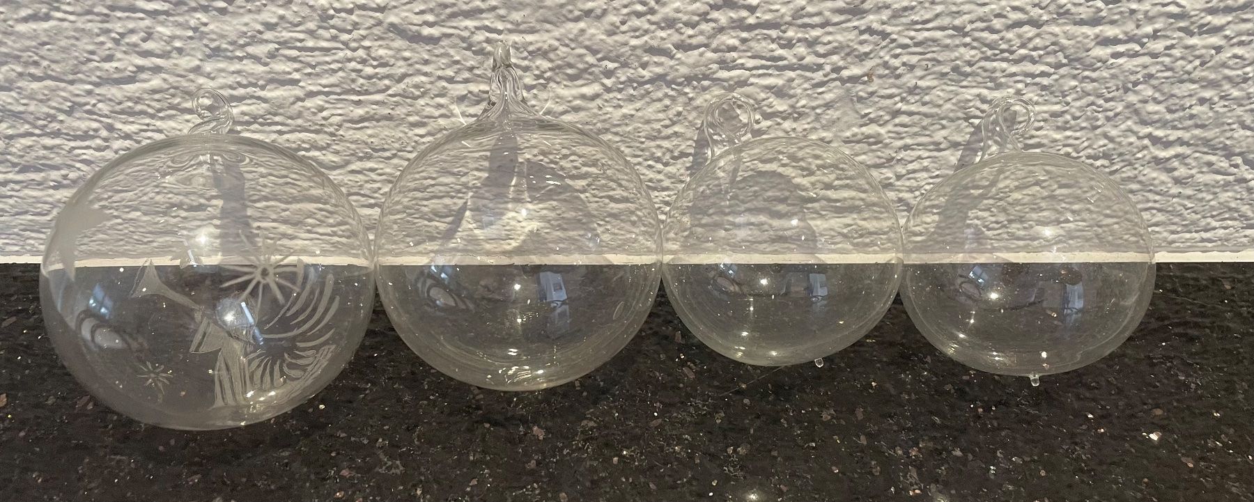 Glasi Hergiswil Tutte le decorazioni: 4 wunderschöne Glaskugeln, Glasi Hergiswil – Usato da Niederweningen venduto da baghirac 4