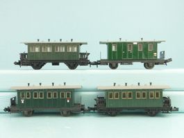 Minitrix 4 X  Länderbahn Wagen