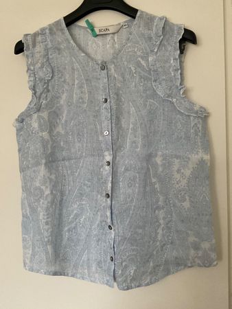 SCAPA Design Bluse Gr 42 (s.Masse) Baumwolle, gereinigt