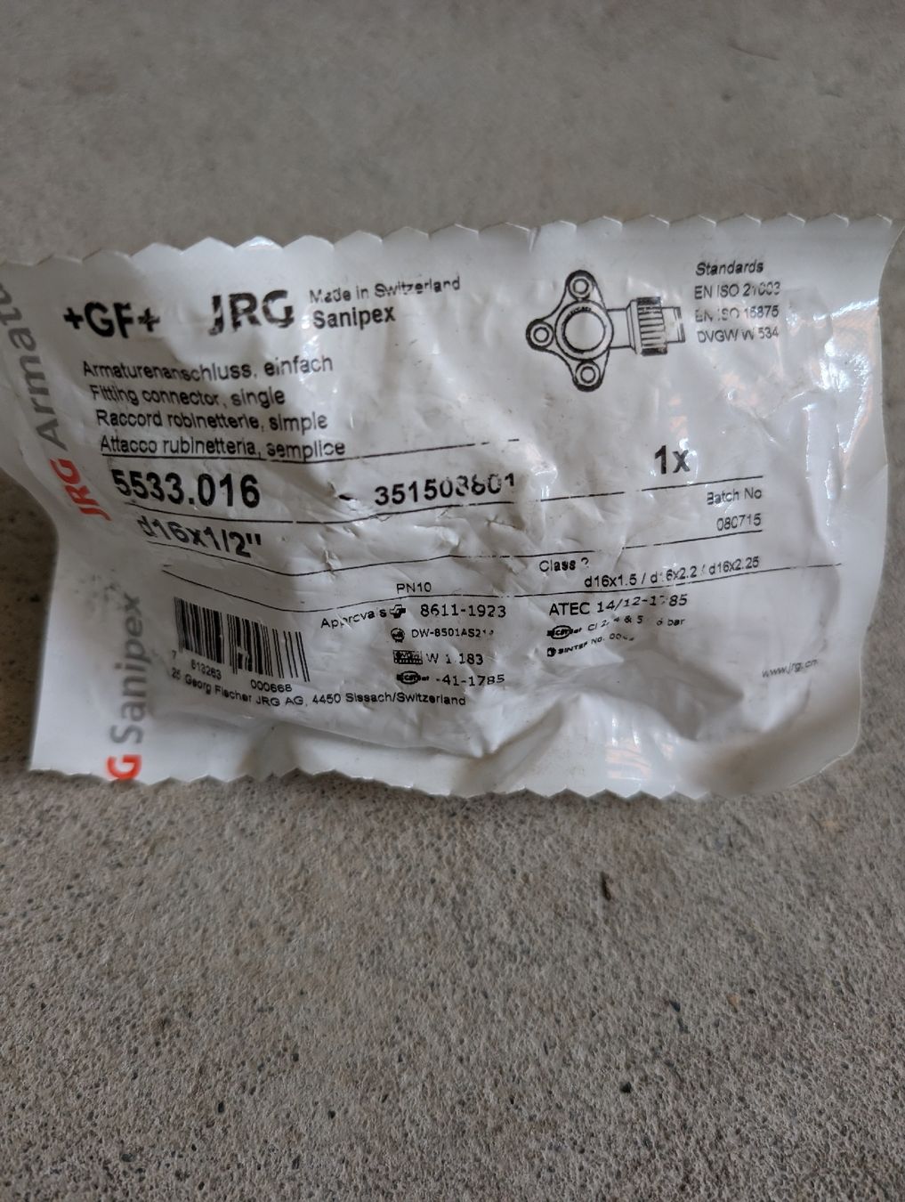 Rohre & Schläuche: Diverses Sanipex Material – Neu (gemäss Beschreibung) aus Kirchdorf BE von Lersius 5