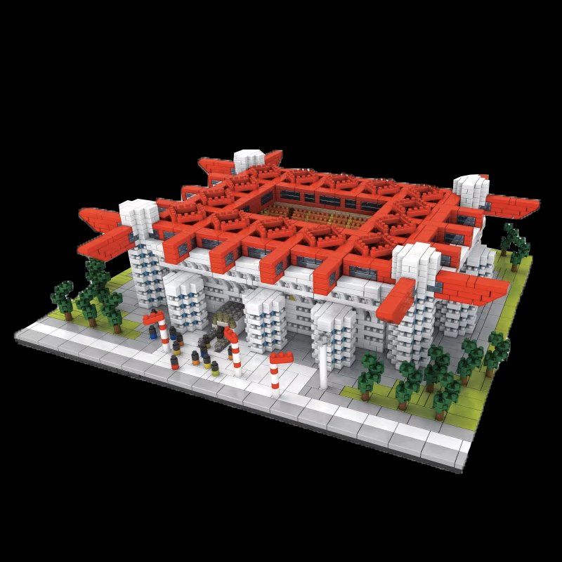 Kit di costruzioni: Fußballstadion: San Siro, Mailand / Mini-Bausteine – Nuovo e nell'imballaggio originale da Meisterschwanden venduto da Bigi1 2