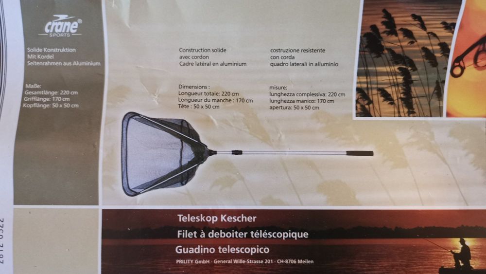 UPKOCH Teleskop Kescher - Leichter Aluminium Kescher Für Angler & Teichreinigung