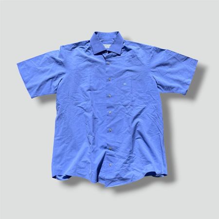 Burberry vintage sky blue loose shirt hemd chemise