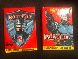2x Topps Robocop 2 Sammelkarten Päckchen