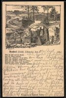 Vorläufer-Lithographie Bastei /Sächs. 