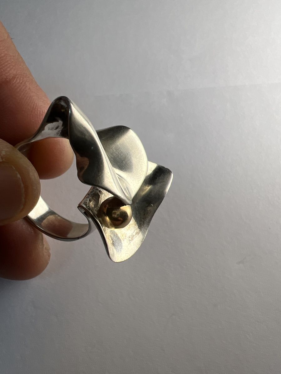 Anelli: Bague Argent 925 Design Abstrait vintage – Usato da Chenens venduto da anasantos90 7