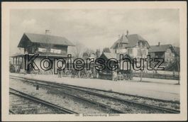 BE Schwarzenburg - Bahnhof - Bahn - Postkutsche - Wahlern