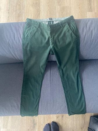 HUGO BOSS Chino Slim Vert en coton Stretch W30 L32