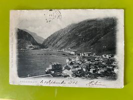 Ansichtskarte Andermatt 1902 gelaufen gebrauchter Zustand