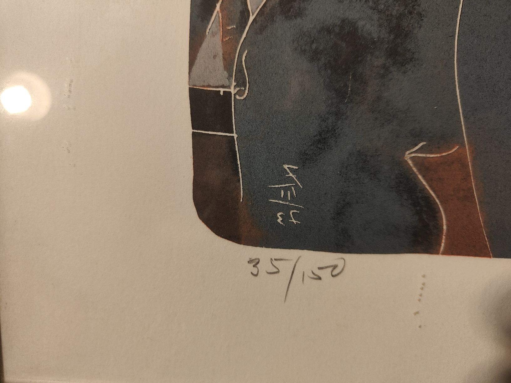 Grafica & Litografie: Hans Erni. Handsignierte Lithographie, nummeriert, gerahmt. – Usato da Stäfa venduto da Mmarco1969 2