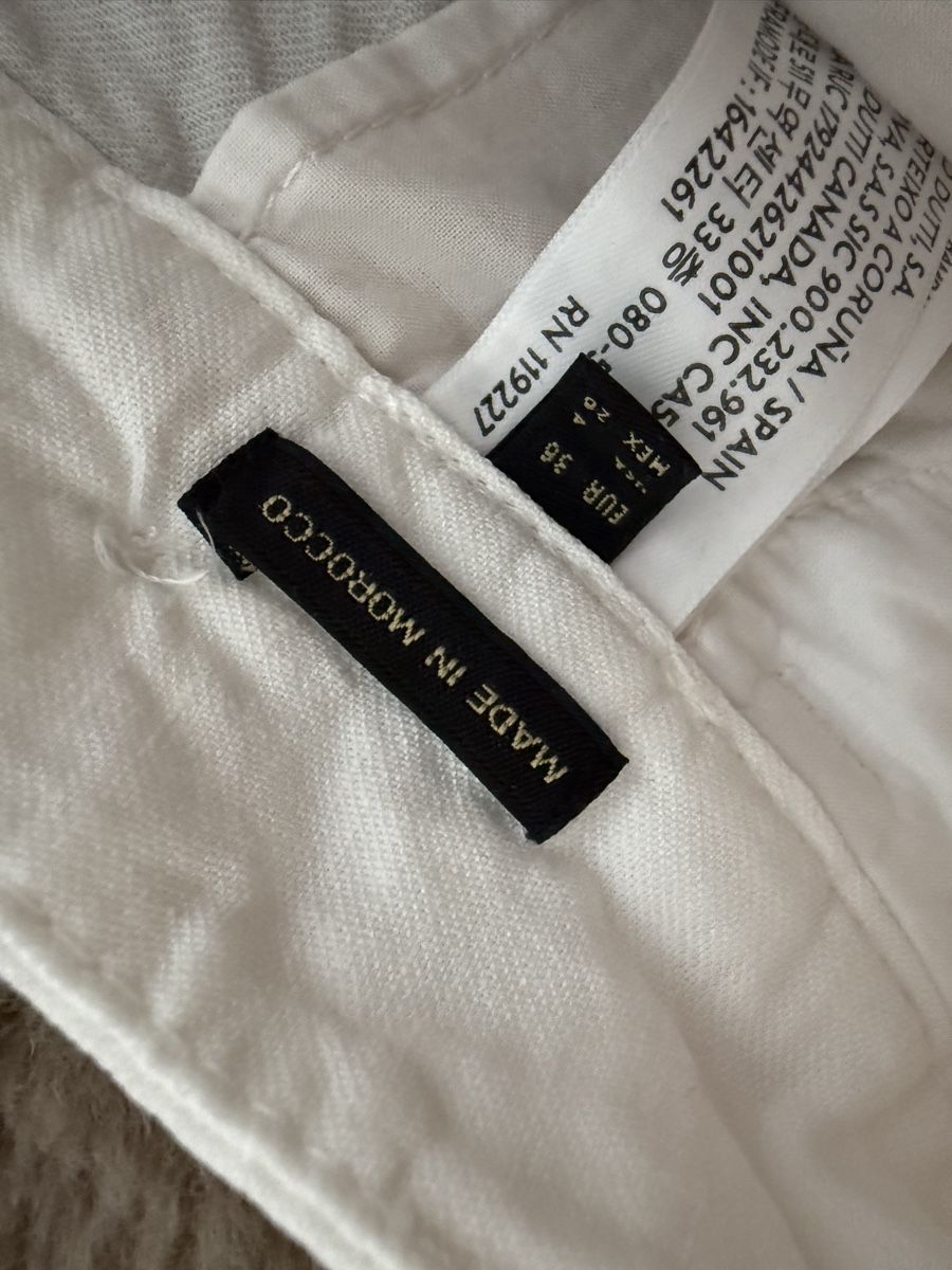 Massimo Dutti Pantaloni: Massimo Dutti Stoffhose Weiss Gr. 36 – Nuovo e nell'imballaggio originale da Frauenfeld venduto da sharonhabrik 4