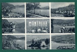 Montreux, 9 Ansichten, 1952, gelaufen