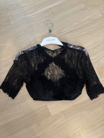 Krüger Dirndlbluse Schwarz Gr. 38