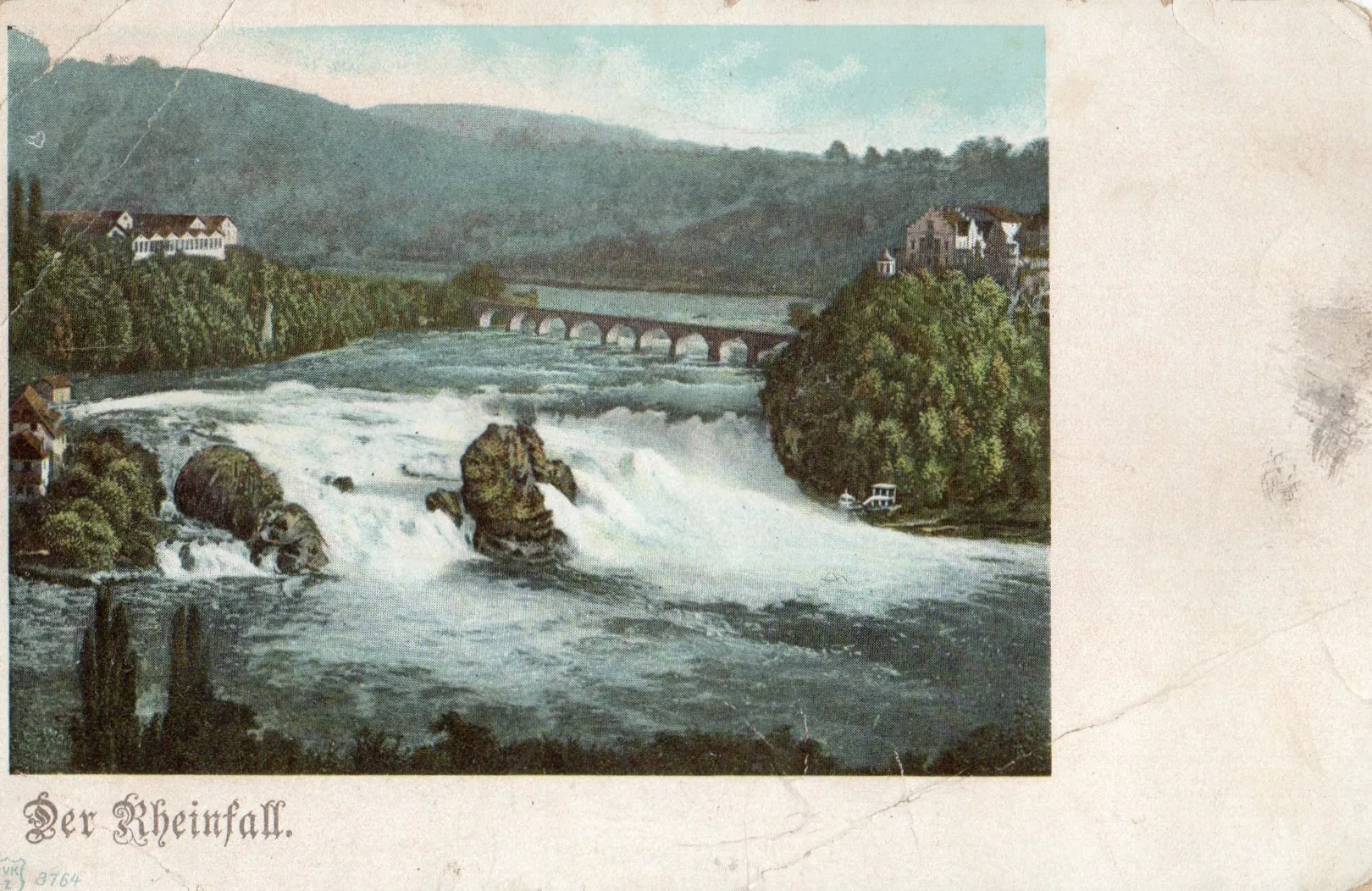 Ansichtskarten: Der Rheinfall – Defekt aus Melano von pisonsdro