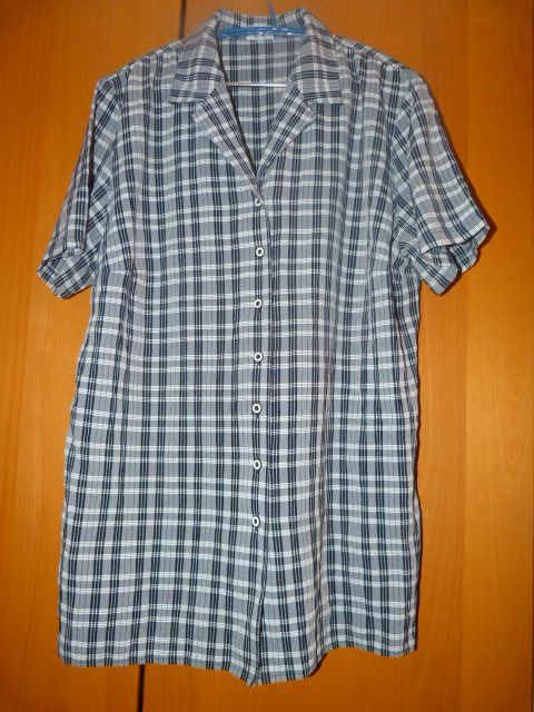 Camicette: Bluse von emdee, Gr. 44, weiss-grau-schwarz – Usato da Nunningen venduto da Fashion-Ave51 1