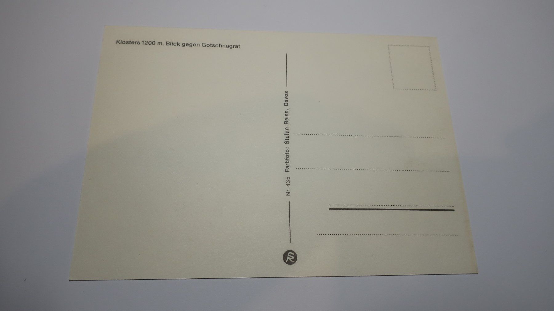 Cartoline postali: Klosters  Blick gegen Gotschnagrat – Usato da Cormoret venduto da Pascalll2001 2