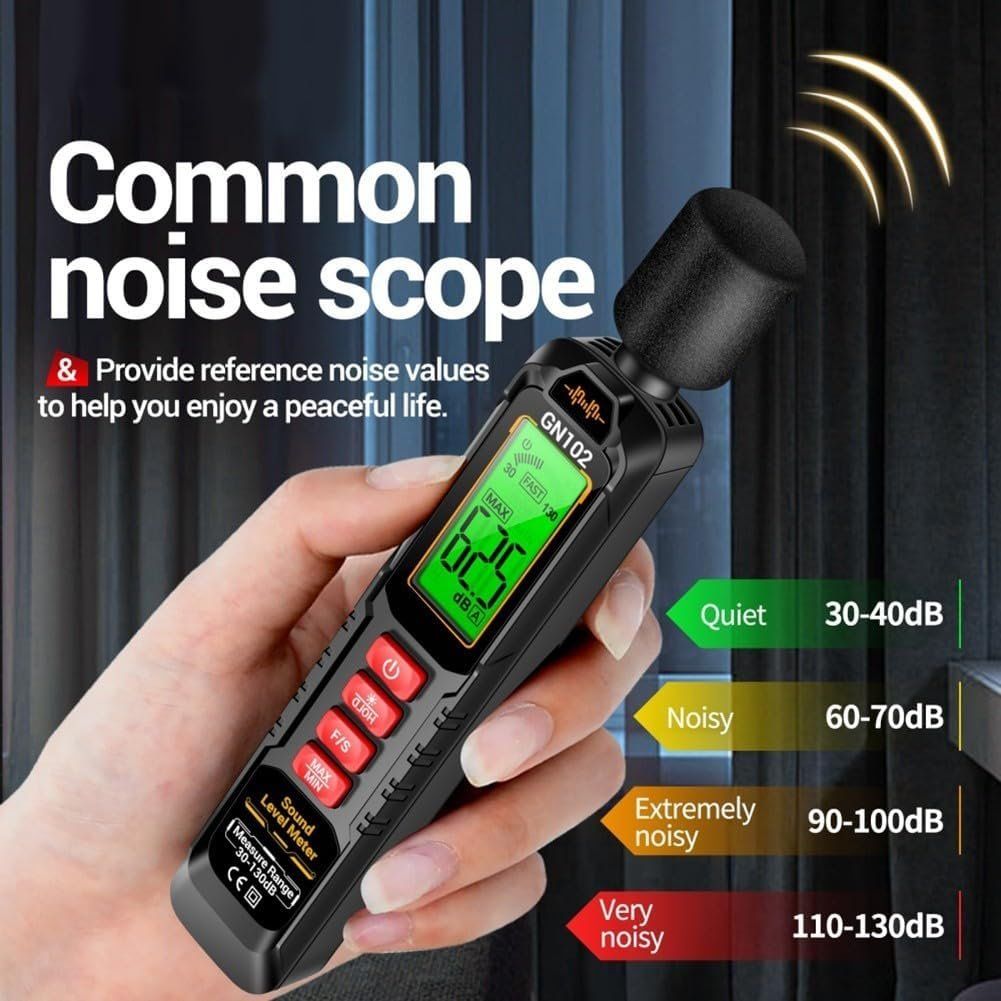 Misurare: Dezibel-Messgerät mit HD-Bildschirm 30-130 dB – Nuovo e nell'imballaggio originale da Geneve venduto da Titi2008 6