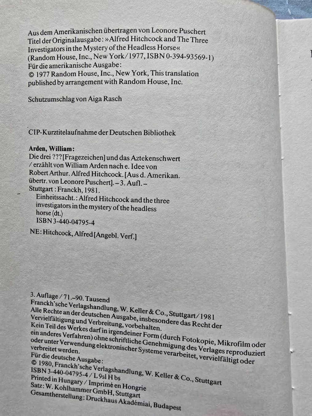 Libri: Die drei Fragezeichen ??? - und das Aztekenschwert – Usato da Luzern venduto da silvermoon12 2