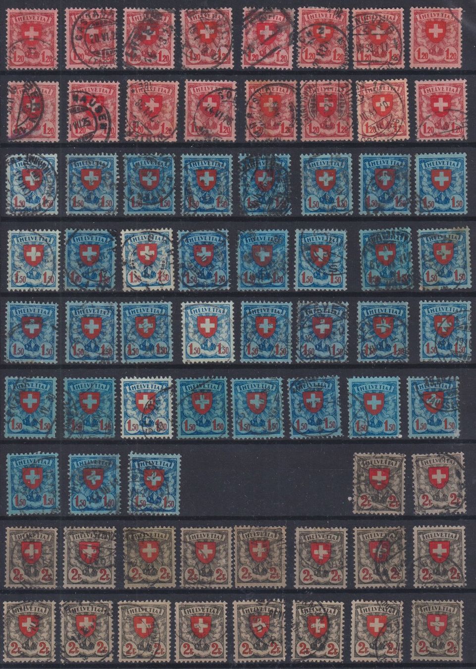 Alle Briefmarken: M) Lot Wappenmuster, sehe Scan – Gebraucht aus Claro von Chanty7 1