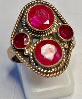 Rubin Fingerring in Silber
