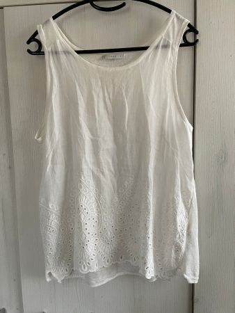 NILE 100% Leinen Top - Gr. S