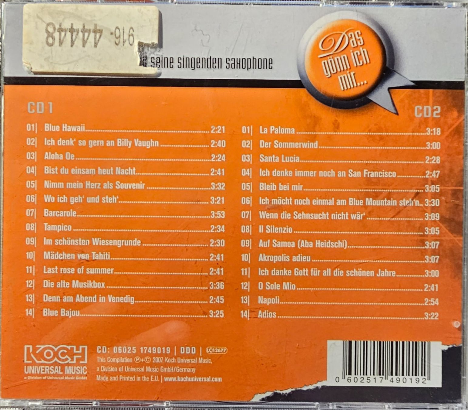 CD: Captain Cook - Das gönn ich mir... – Usato da Wahlen b. Laufen venduto da Cg10 1