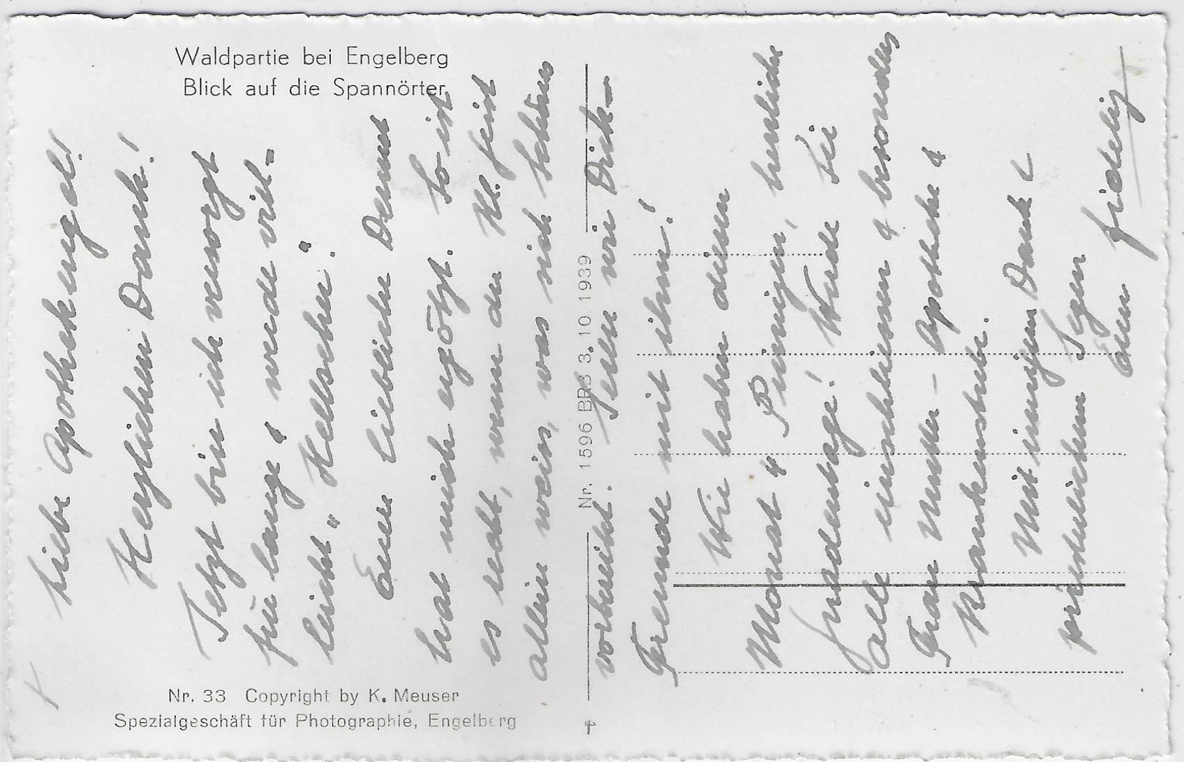 Cartes postales: Waldpartie bei Engelberg – Antique à Ettingen par Kartenplanet 1
