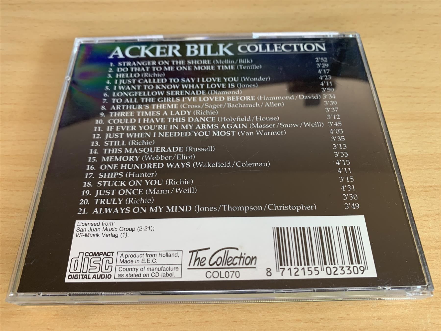 CD: Acker Bilk - Collection – Usato da Rikon im Tösstal venduto da Alpenmutz 1