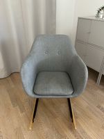 Schaukelstuhl Stoff grau, guter Zustand, neuwertig