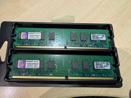 Kingston RAM Kit 4GB DDR2 667MHz gebraucht 2er Set