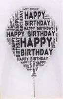 Silikonstempel Luftballon Happy Birthday