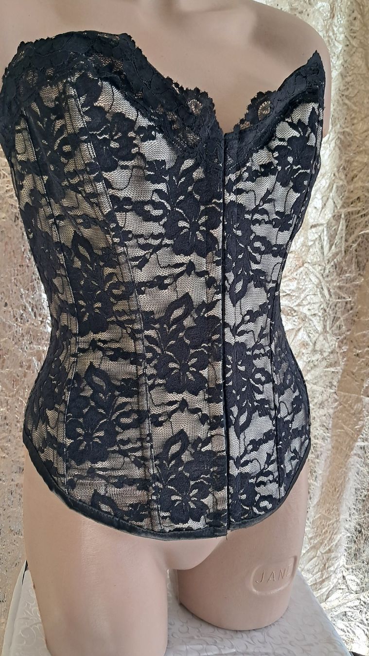 Tops: Corsage in beige schwarz mit Spitze Gr. 2XL – Neu (gemäss Beschreibung) aus Uerikon von Jeanne04 1