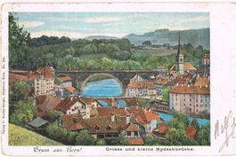 Bern (Gruss aus...!), Grosse und kleine Nydeckbrücke