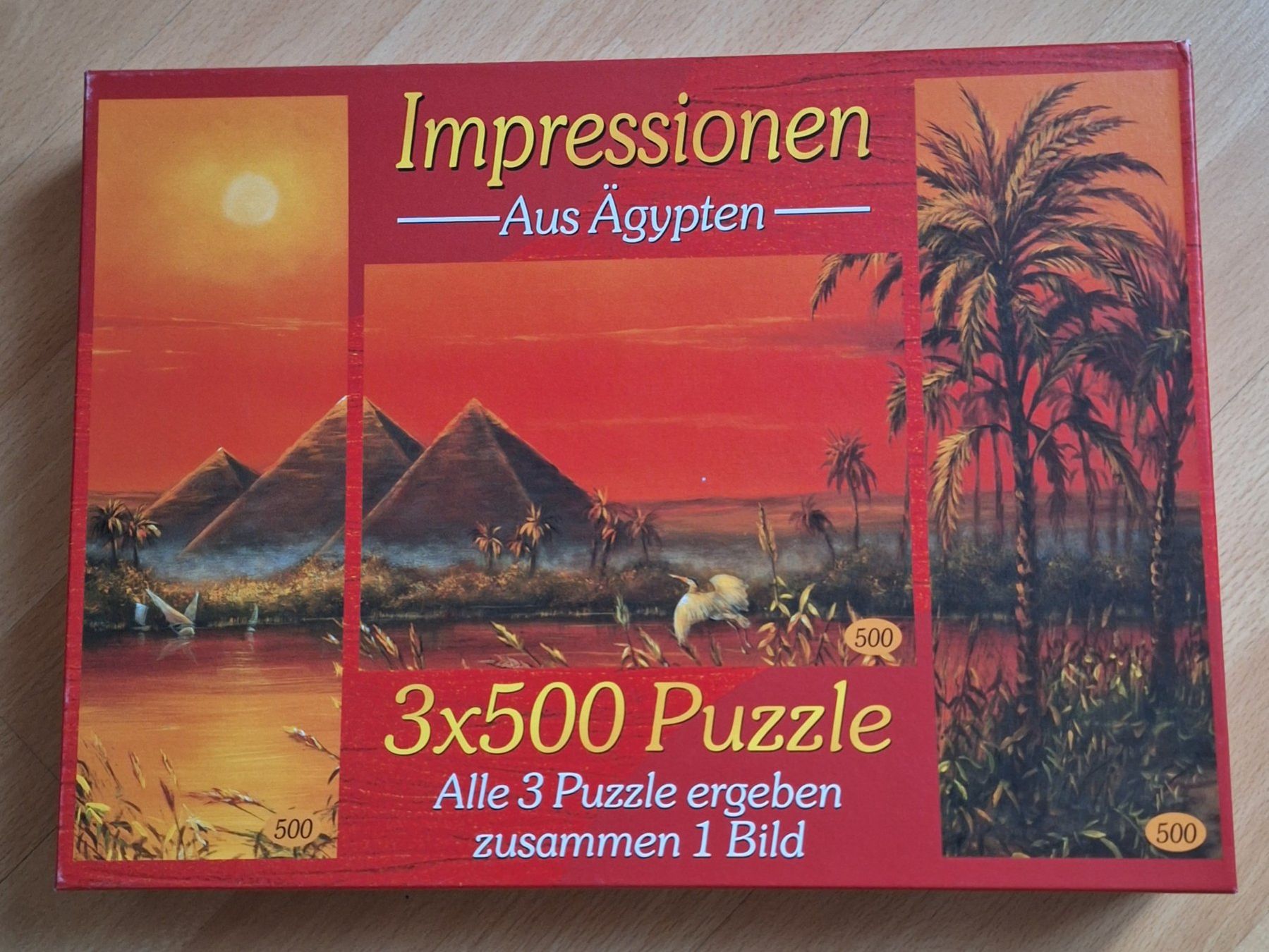 Puzzle: Puzzle "Ägypten" 3x500 Teile – Nuovo (secondo la descrizione) da Wettingen venduto da Egro2