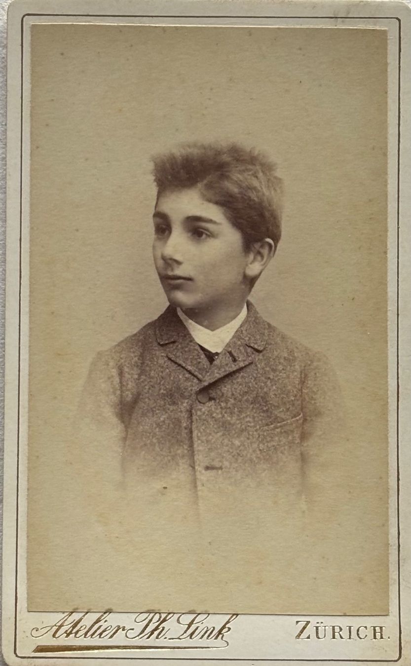 Ansichtskarten: CDV Ph. Link, Zürich - Knabe – Gebraucht aus Frauenfeld von Merk52