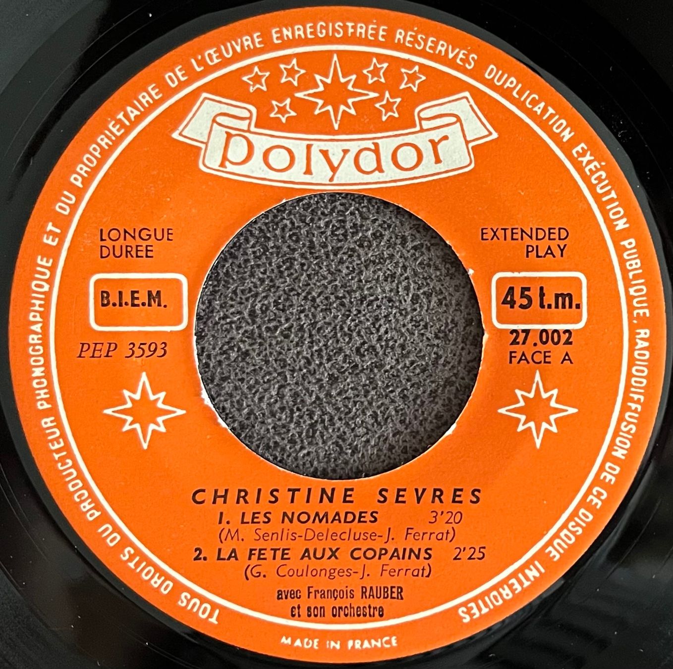 Vinyles: CHRISTINE SÈVRES - LES NOMADES – D'occasion à Bussigny par vinyl-pas-cher 2