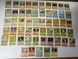 Pokemon 55 Karten Konvolut / Base Set 2