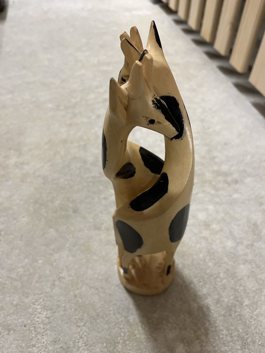 Statuette: Holzgiraffe - handgefertigt – Usato da Fribourg venduto da RafaelFilliger 3