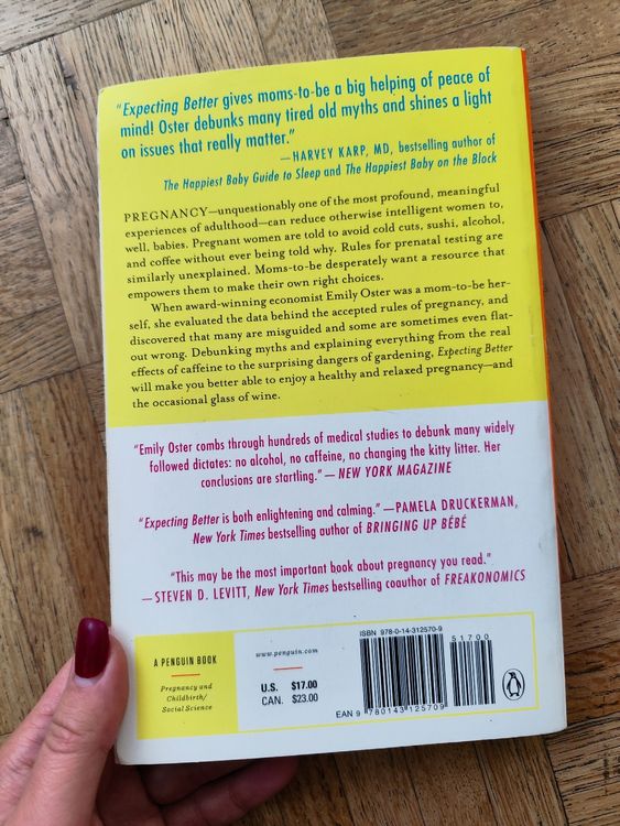 Expecting Better Pregnancy Book Emily Oster (Gebraucht) in Othmarsingen ... 